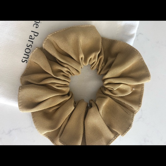 Emme Parsons Grosgrain Gold Scrunchie - Picture 2 of 4